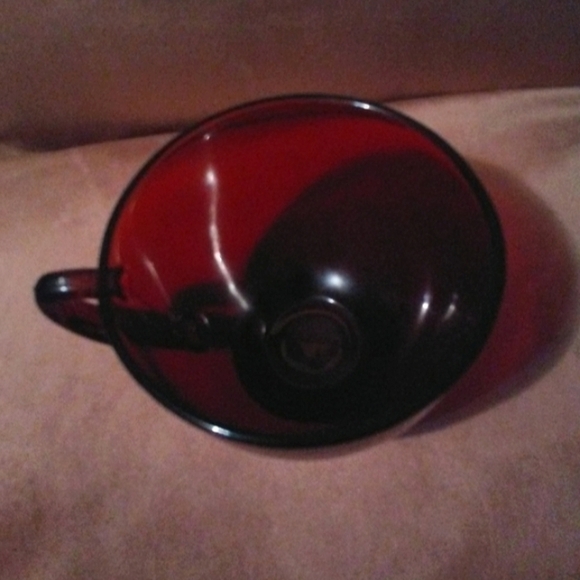 Royal Ruby Red Vintage Glass Punch Tea Cup Anchor Hocking Coffee Teacup Cafecore - Picture 5 of 9
